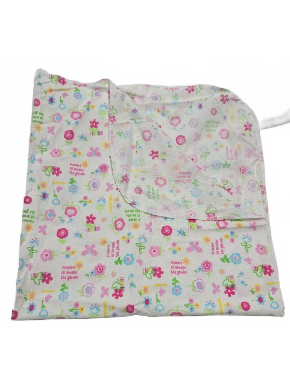Gerber 100% Cotton Flannel Baby Receiving Swaddle Blanket Butterfly Flower Y2K